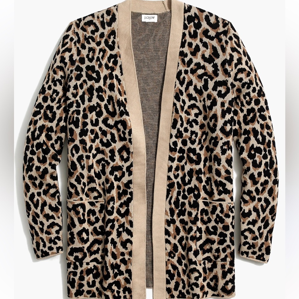 J.Crew Leopard Print Cardigan